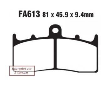EBC Brakes Bremsbelagsatz FA613HH Bremsbeläge,Bremsklötze,Bremssteine,Bremsbeläge & Bremsbelagsatz,Bremsklötze & Bremsbelagsatz von EBC Brakes