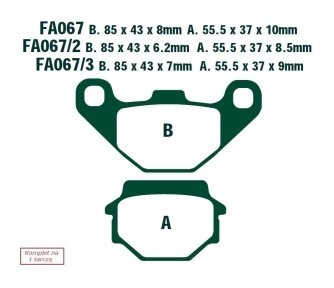 EBC Brakes Bremsbelagsatz SFA067HH Bremsbeläge,Bremsklötze,Bremssteine,Bremsbeläge & Bremsbelagsatz,Bremsklötze & Bremsbelagsatz von EBC Brakes