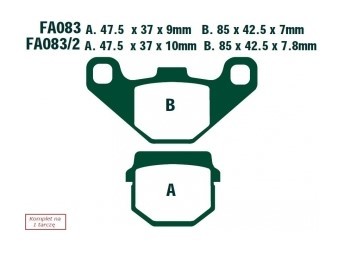 EBC Brakes Bremsbelagsatz SFA083/2 Bremsbeläge,Bremsklötze,Bremssteine,Bremsbeläge & Bremsbelagsatz,Bremsklötze & Bremsbelagsatz von EBC Brakes