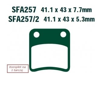 EBC Brakes Bremsbelagsatz SFA257/2 Bremsbeläge,Bremsklötze,Bremssteine,Bremsbeläge & Bremsbelagsatz,Bremsklötze & Bremsbelagsatz von EBC Brakes