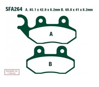 EBC Brakes Bremsbelagsatz SFA264 Bremsbeläge,Bremsklötze,Bremssteine,Bremsbeläge & Bremsbelagsatz,Bremsklötze & Bremsbelagsatz von EBC Brakes