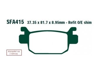 EBC Brakes Bremsbelagsatz SFA415 Bremsbeläge,Bremsklötze,Bremssteine,Bremsbeläge & Bremsbelagsatz,Bremsklötze & Bremsbelagsatz von EBC Brakes