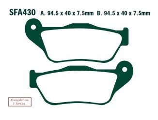 EBC Brakes Bremsbelagsatz SFA430HH Bremsbeläge,Bremsklötze,Bremssteine,Bremsbeläge & Bremsbelagsatz,Bremsklötze & Bremsbelagsatz von EBC Brakes