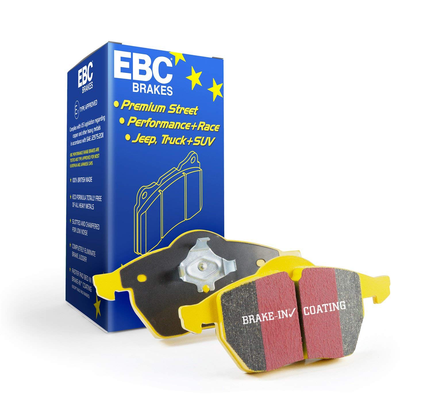 EBC Yellowstuff 4000 Series Street DP41909R für AC, Aston Martin, Dallara, Ferrari, Maserati von EBC Brakes