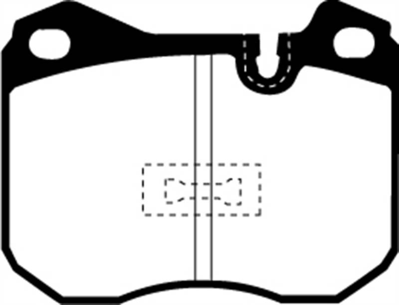 EBC Brakes Yellowstuff DP4345R Bremsbelag für Straße und Rennstrecke von EBC Brakes