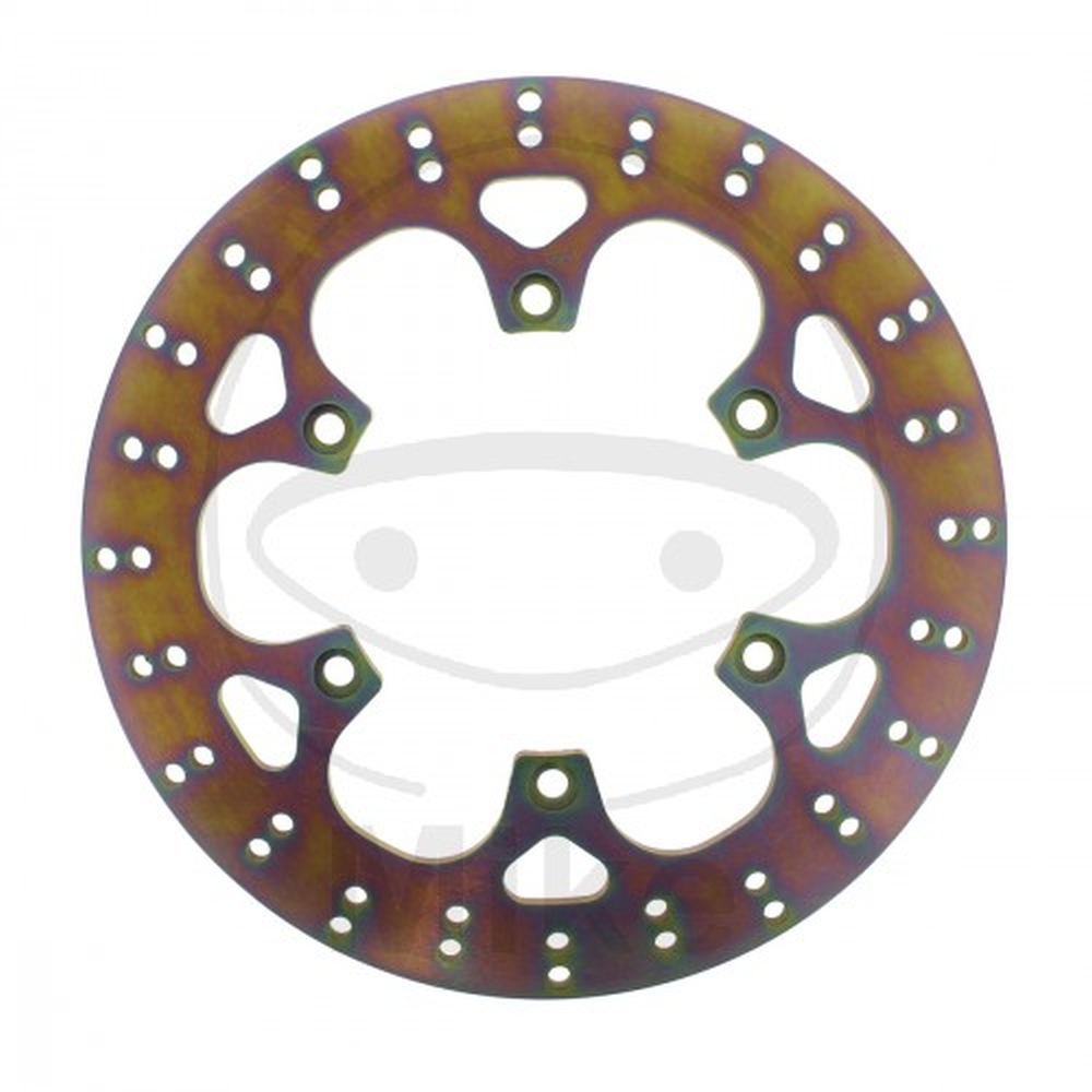 EBC Bremsscheiben Carbonstahl Disc (wärmebehandelt) (eintragungsfrei mit ABE) 316mm / starre Bremsscheibe (goldfarben beschichtet) von EBC Brakes