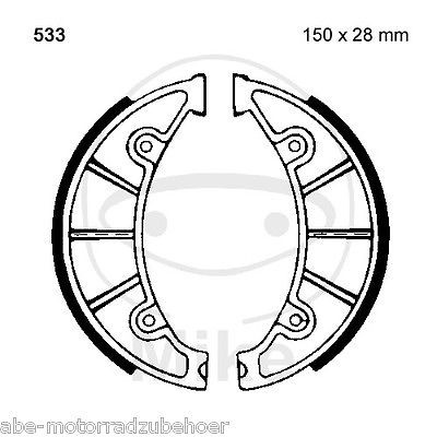 Bremsbacken hinten MBK XC 125 X Flame Bj. 2004-2006 von EBC