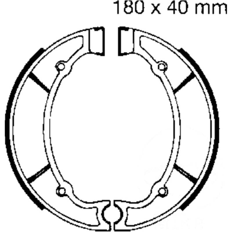 Bremsbacken mit feder ebc y512 von EBC