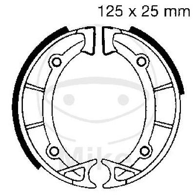 Bremsbacken vorne Aprilia Scarabeo 50 AC Bj. 1994-1997 von EBC