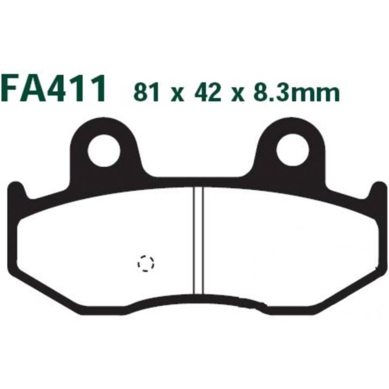 Bremsbeläge bremsklotz carbon scooter ebc sfac411 von EBC