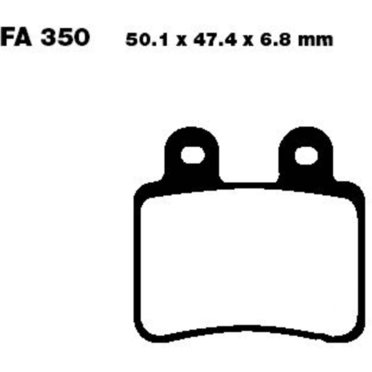 Bremsbeläge bremsklotz standard ebc fa350tt von EBC