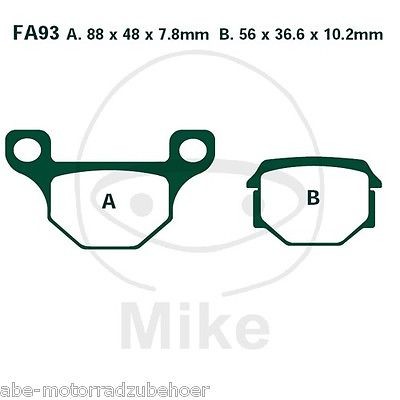 Bremsbeläge vorne oder hinten Rieju MRT Super Motard 50 ab Bj. 2009 von EBC