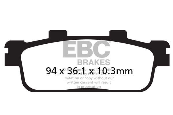 EBC Brake Pad Carbon Tt Dirt von EBC