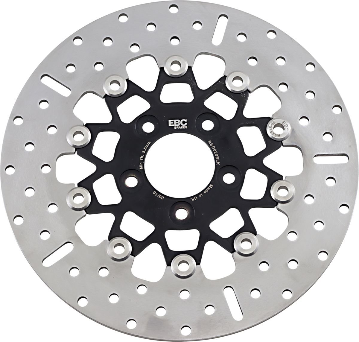 EBC Brake Rotor Flt Rsd Rnd Blk von EBC