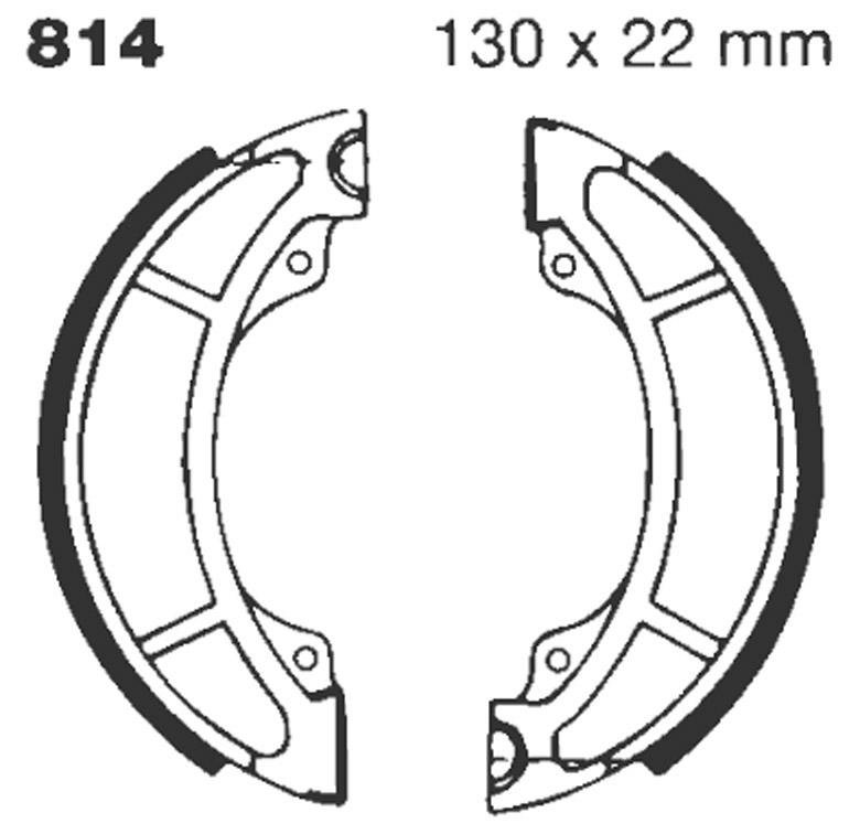 EBC Brake Shoe Grooved von EBC