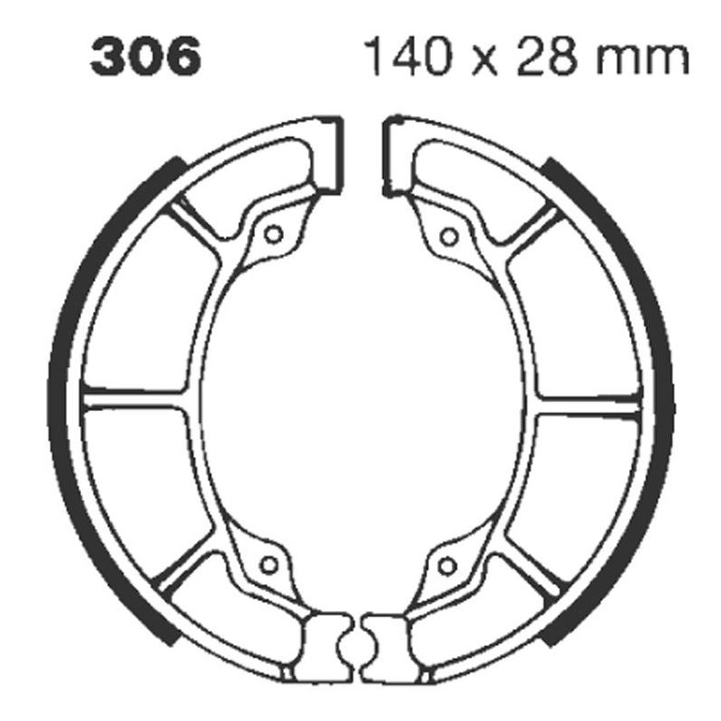 EBC Bremsbacken H306G von EBC