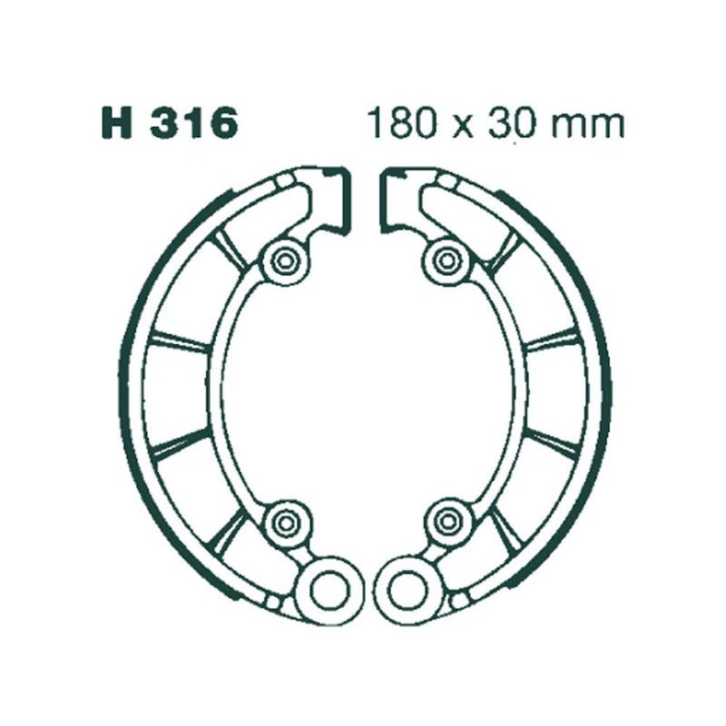 EBC Bremsbacken H316 von EBC