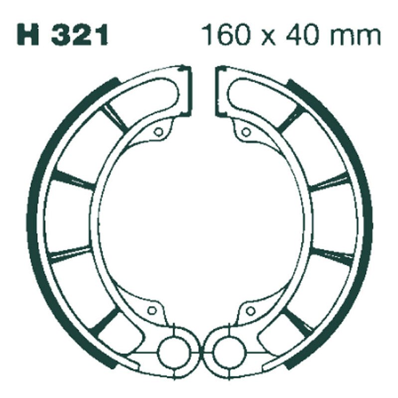 EBC Bremsbacken H321 von EBC