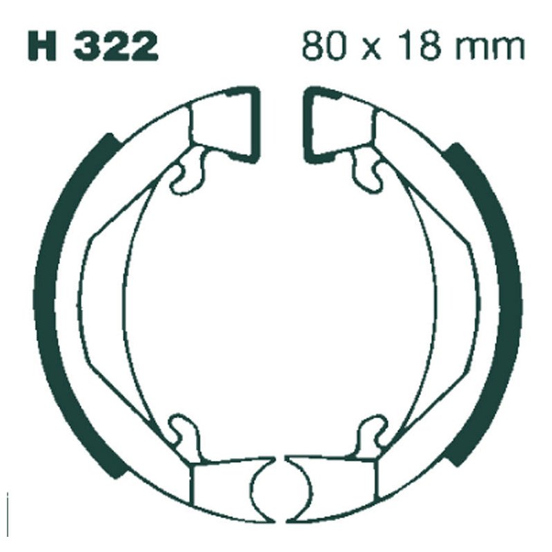 EBC Bremsbacken H322 von EBC