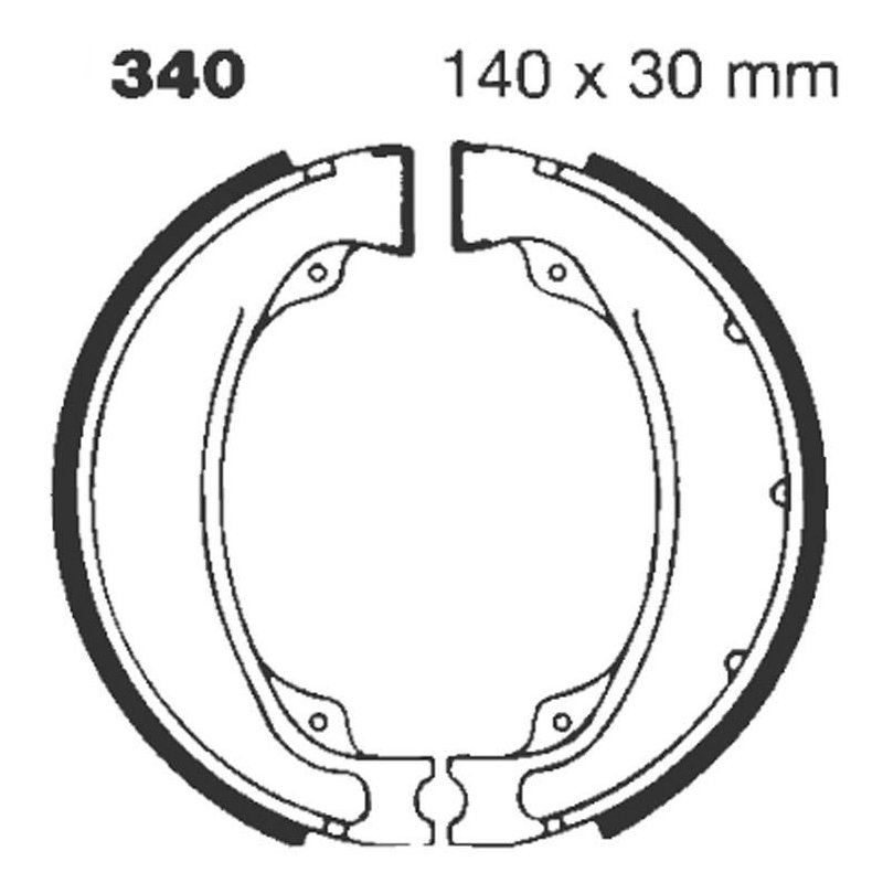 EBC Bremsbacken H340G von EBC