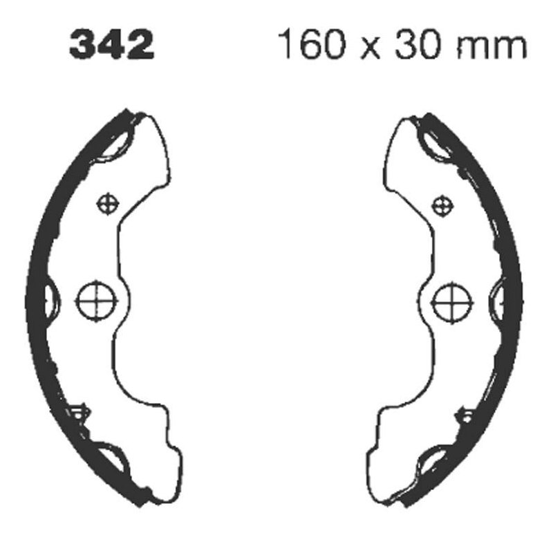 EBC Bremsbacken H342 von EBC