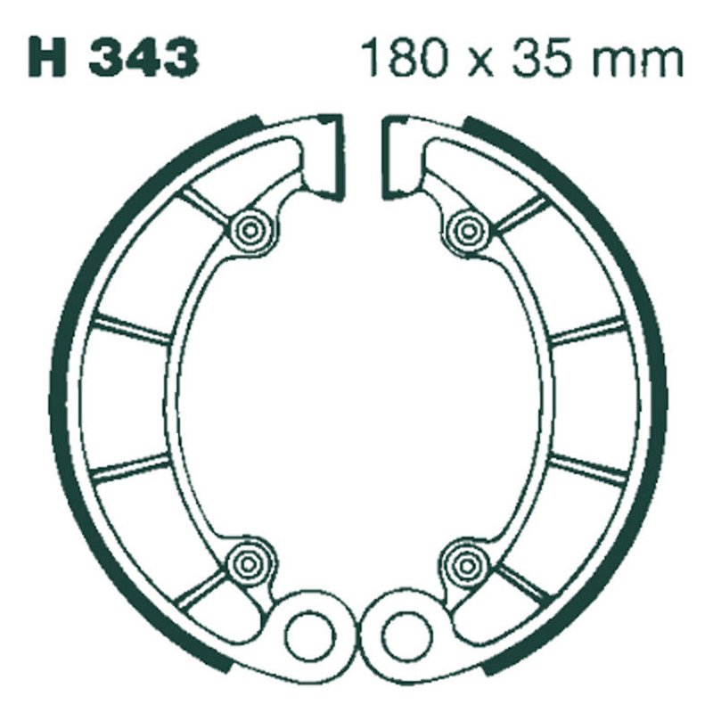 EBC Bremsbacken H343 von EBC