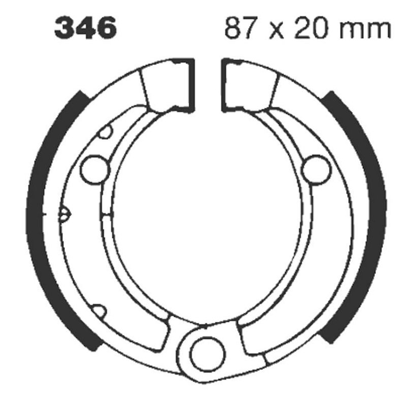 EBC Bremsbacken H346 von EBC