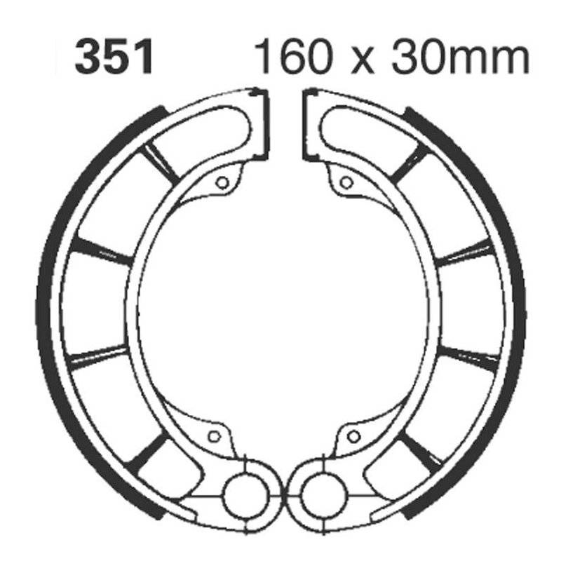 EBC Bremsbacken H351G von EBC