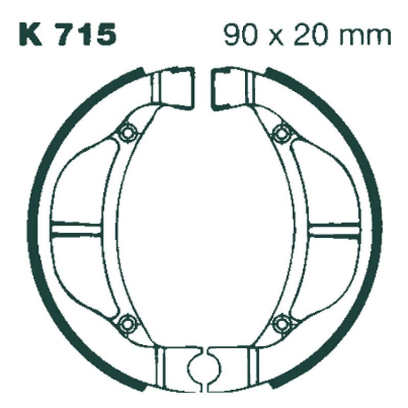 EBC Bremsbacken K715 von EBC