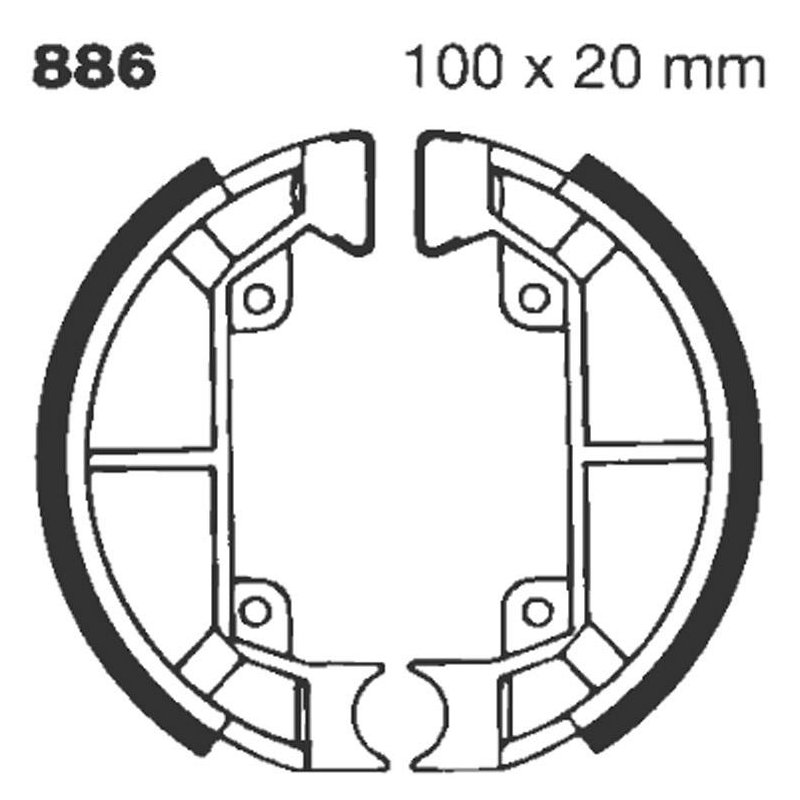 EBC Bremsbacken - Pe 886 von EBC