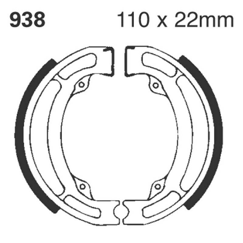 EBC Bremsbacken Scoot 938 von EBC