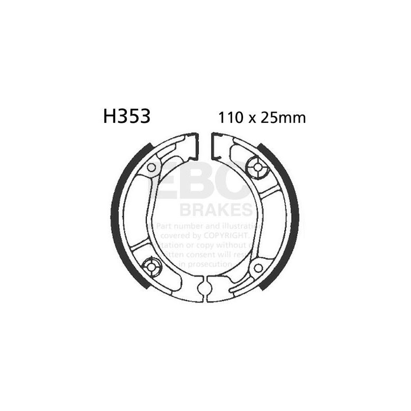 EBC Bremsbacken Standard H353 von EBC