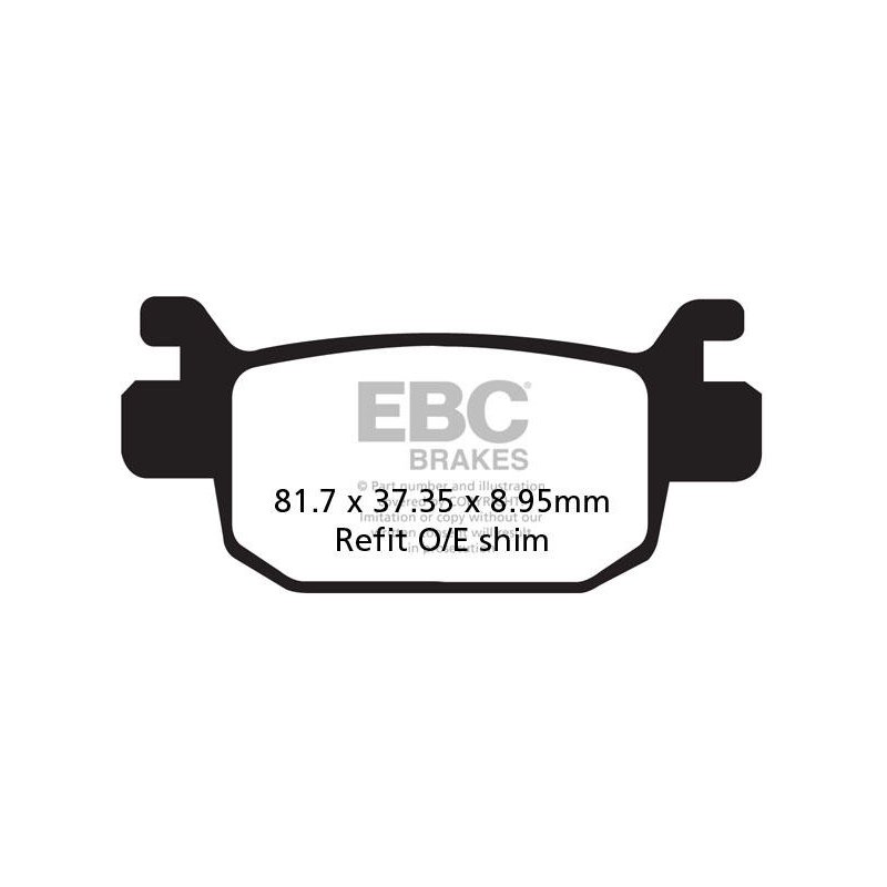 EBC Bremsbeläge Carbon Scooter SFAC415 von EBC