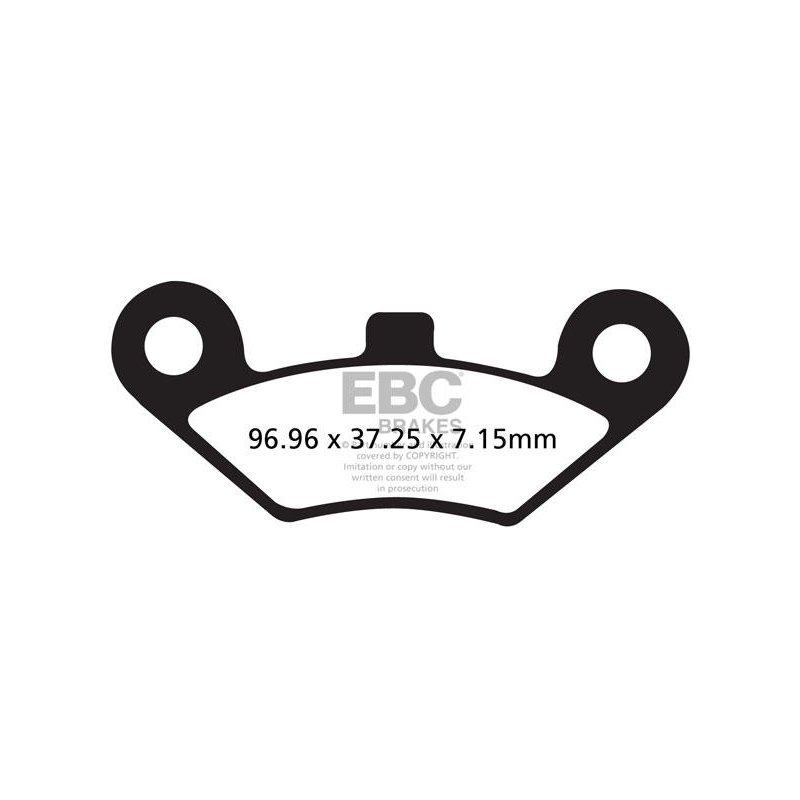 EBC Bremsbeläge Sinter Atv/Mx FA453R von EBC