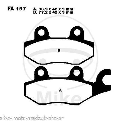 EBC Bremsbeläge vorne Suzuki FL 125 SDW Adress Bj. 2007-2009 von EBC