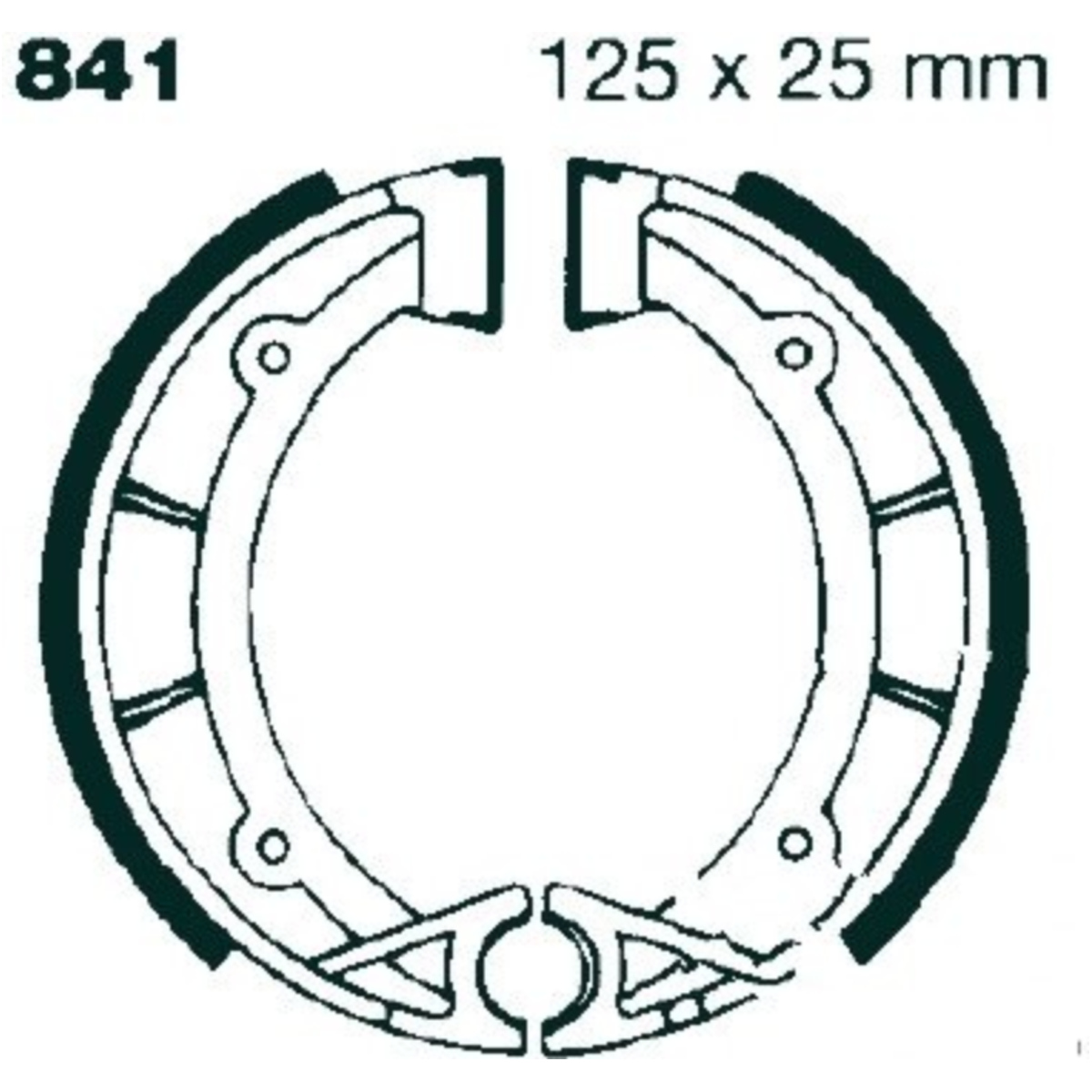 Ebc 841g bremsbacken mit feder von EBC