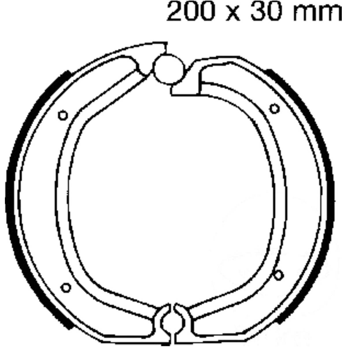 Ebc 860 bremsbacken ohne feder von EBC