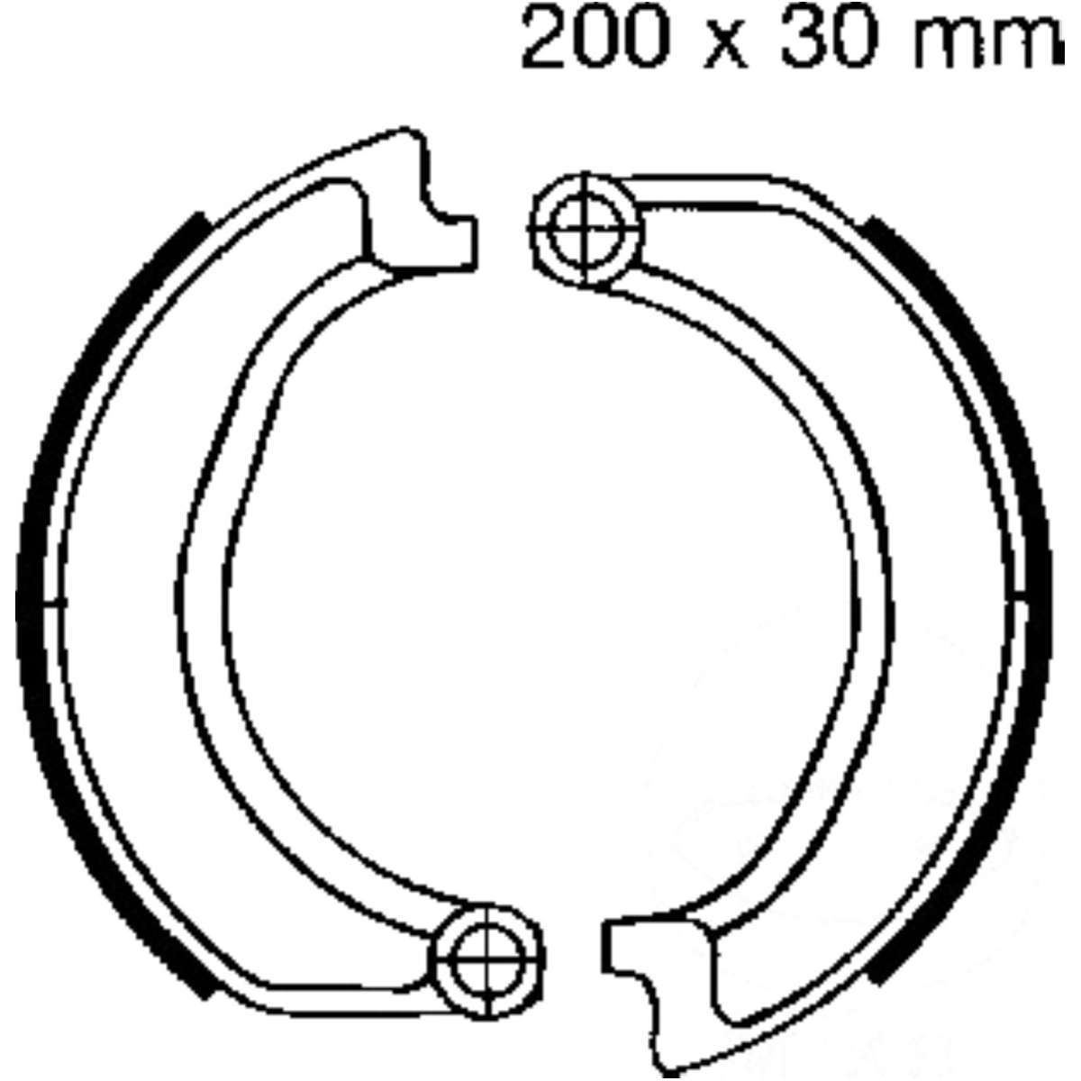 Ebc 864 bremsbacken ohne feder von EBC