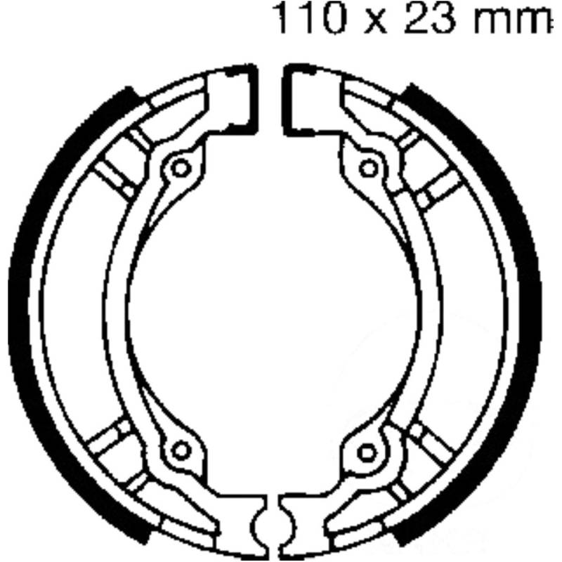 Ebc 897 bremsbacken ohne feder von EBC