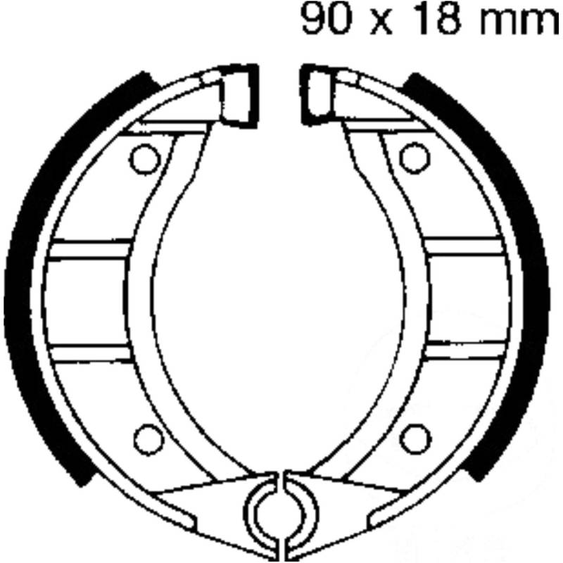 Ebc 908 bremsbacken ohne feder von EBC