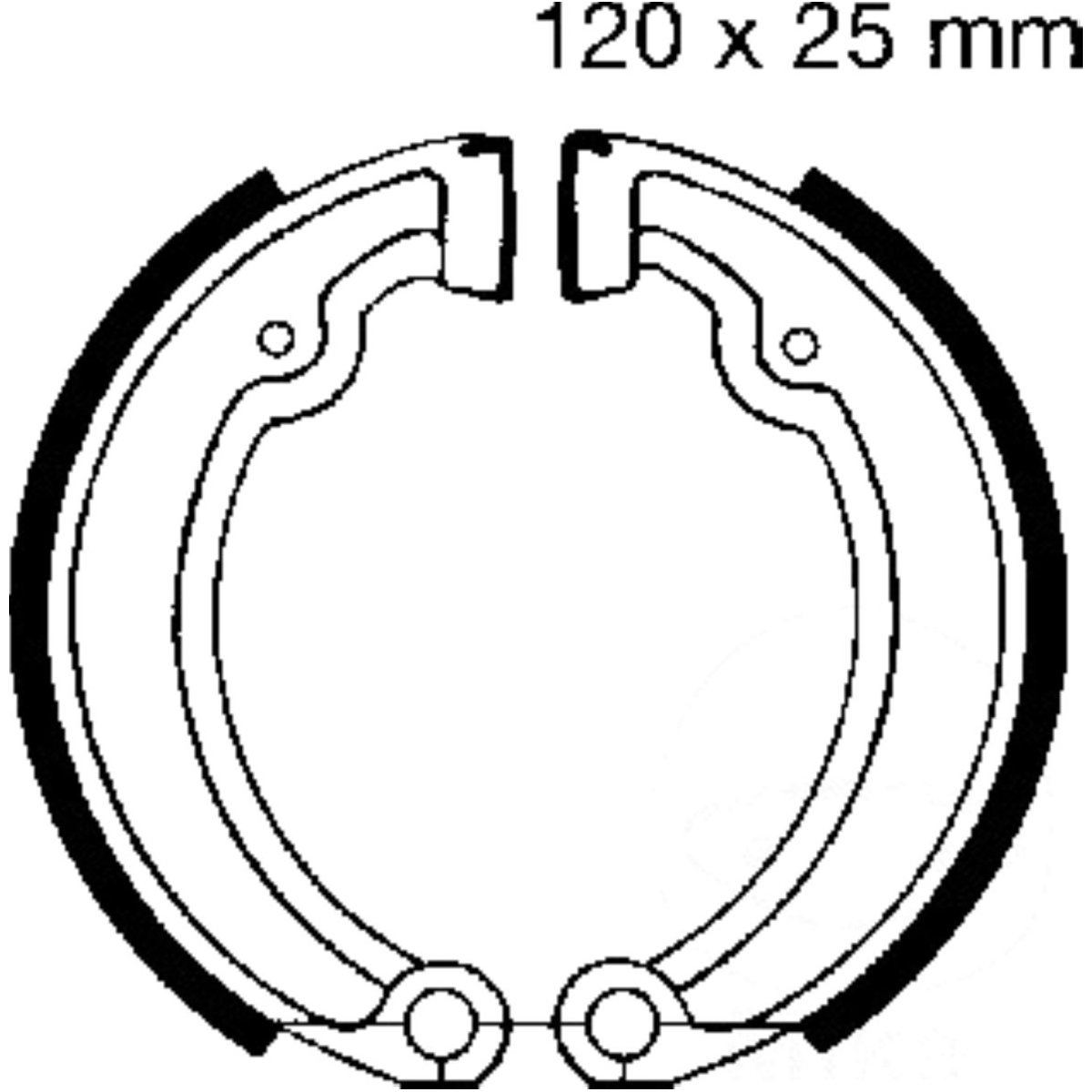 Ebc 980 bremsbacken ohne feder von EBC