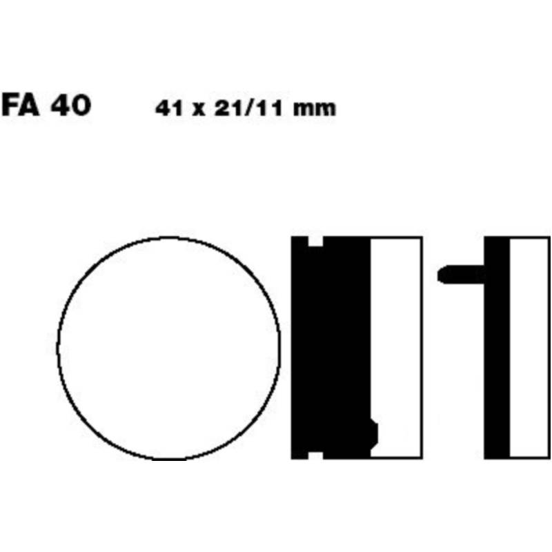 Ebc fa040 bremsbeläge bremsklotz standard von EBC