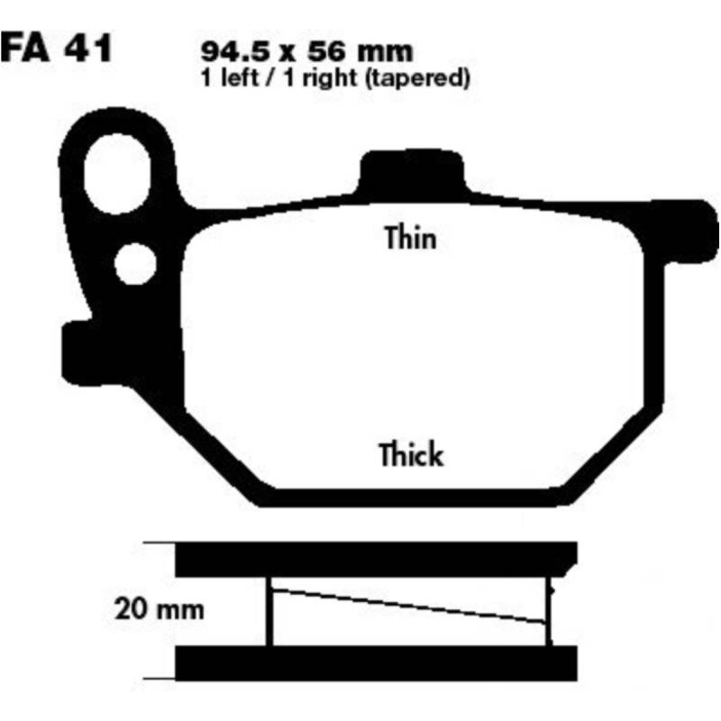 Ebc fa041 bremsbeläge bremsklotz standard von EBC