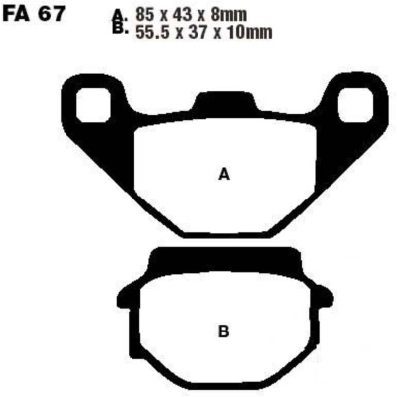 Ebc fa067 bremsbeläge bremsklotz standard von EBC