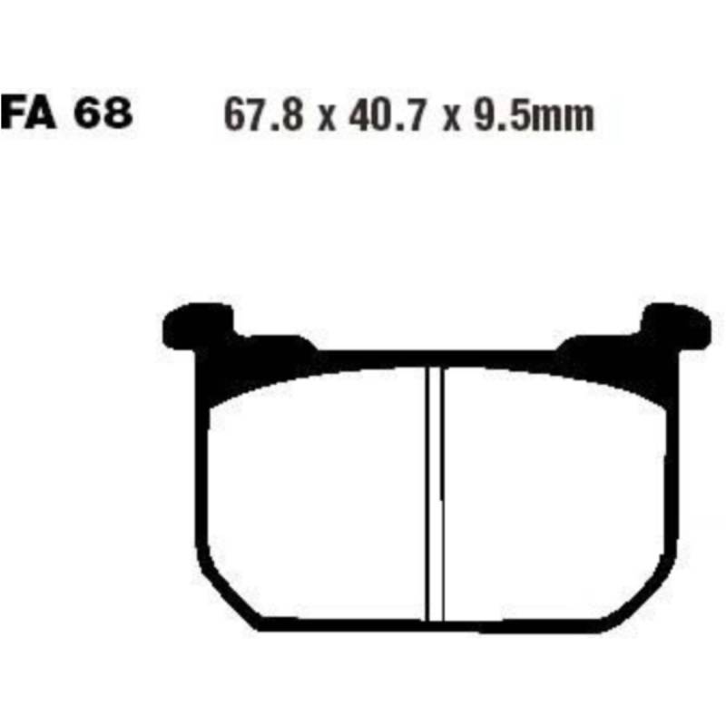 Ebc fa068 bremsbeläge bremsklotz standard von EBC