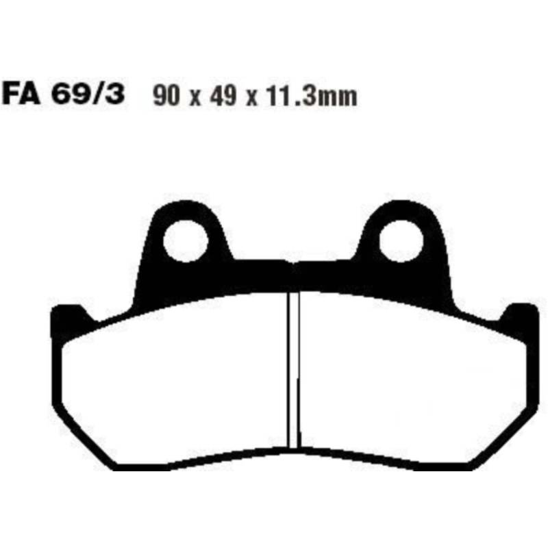 Ebc fa069/3 bremsbeläge bremsklotz standard  fa0693 von EBC