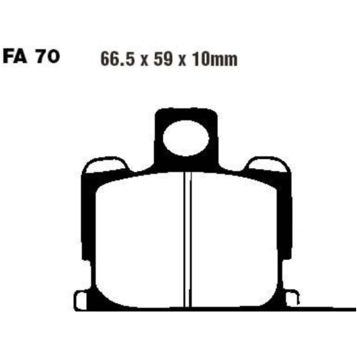 Ebc fa070 bremsbeläge bremsklotz standard von EBC