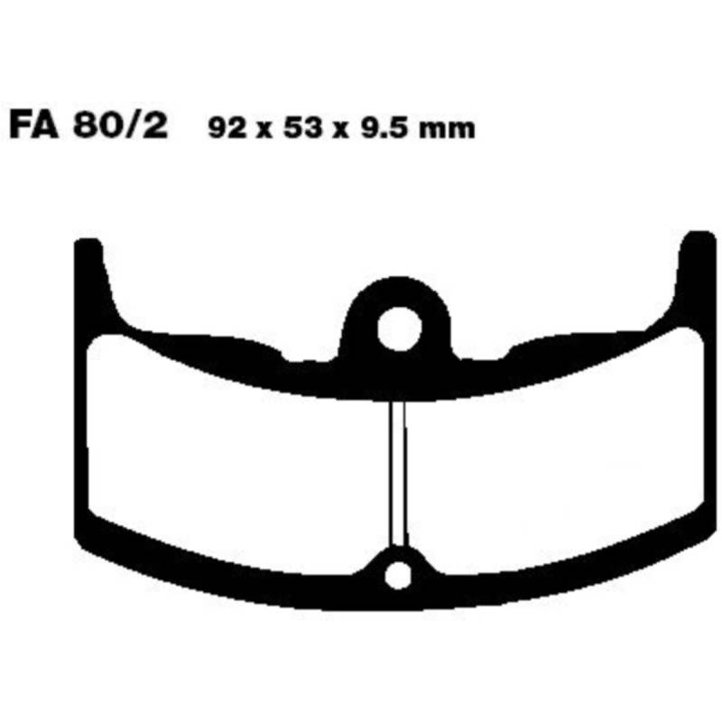 Ebc fa080/2 bremsbeläge bremsklotz standard  fa0802 von EBC