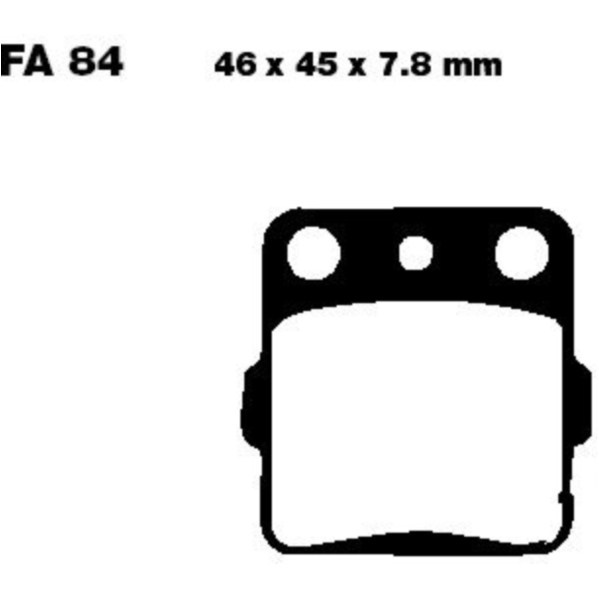 Ebc fa084tt bremsbeläge bremsklotz standard von EBC