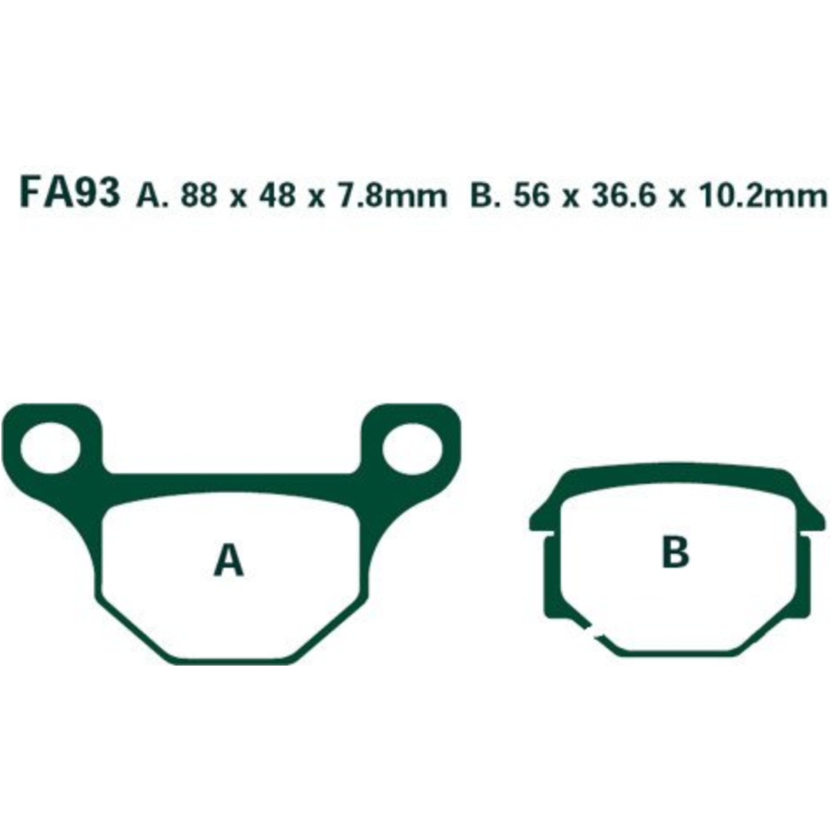 Ebc fa093 bremsbeläge bremsklotz standard von EBC